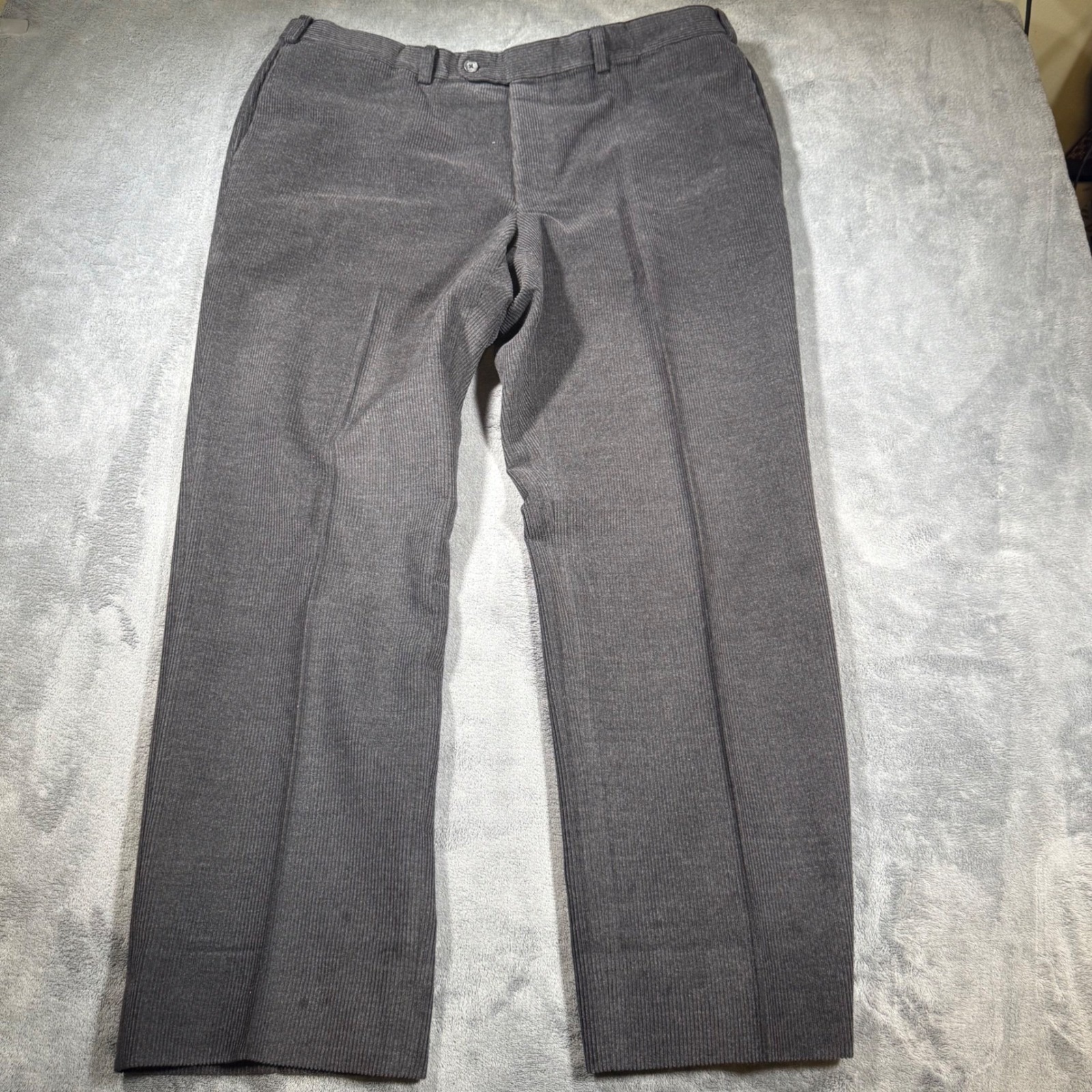 Loro Piana Corduroy Trousers Mens 40x31 (42r) Gray Zelander Merino Wool Italy
